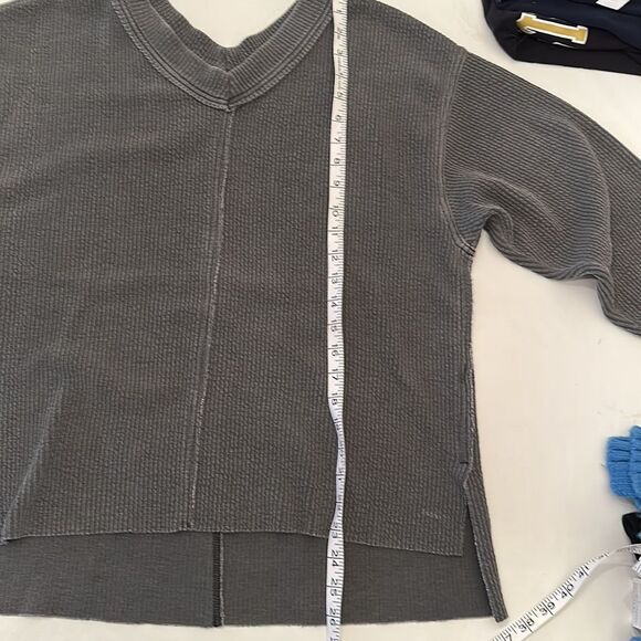 Aerie Oversized Textured Top, SZ XS - Picture 6 of 8